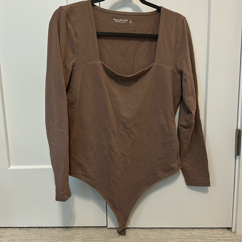 Abercrombie long sleeve square neck bodysuit | Size XL